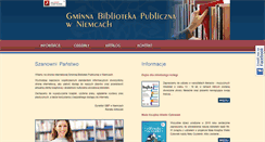 Desktop Screenshot of biblioteka.niemce.pl