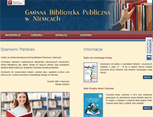 Tablet Screenshot of biblioteka.niemce.pl